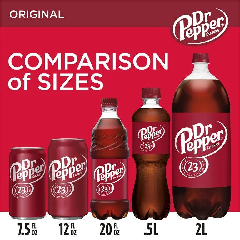 Dr Pepper Soda, 12 fl oz cans, 24 pack | Walmart (US)