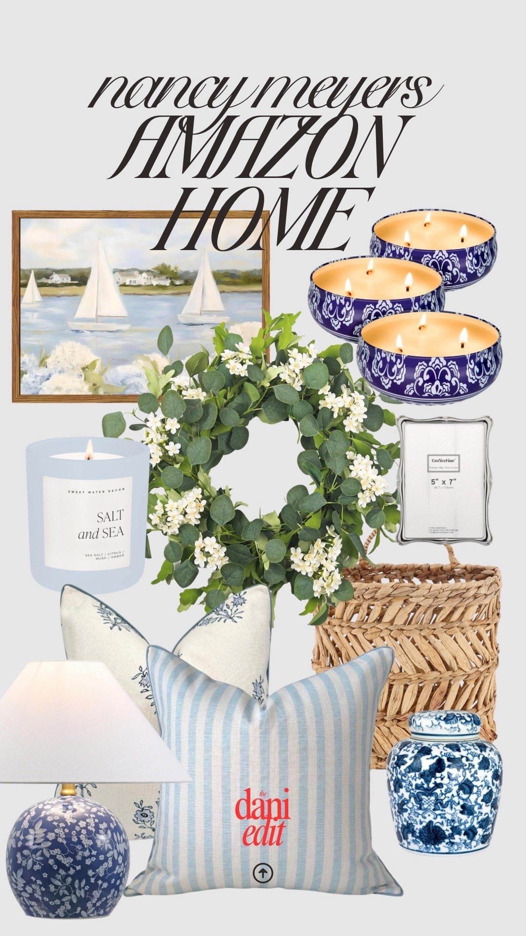 Nancy Meyers inspired home decor from Amazon 🩵🩵🩵

#LTKMothersDay #LTKmomlife #LTKHome