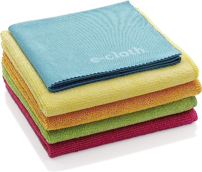 E-Cloth Home Starter Set, Microfiber Cleaning Cloth, Set of 5, Mixed Colors | Amazon (US)