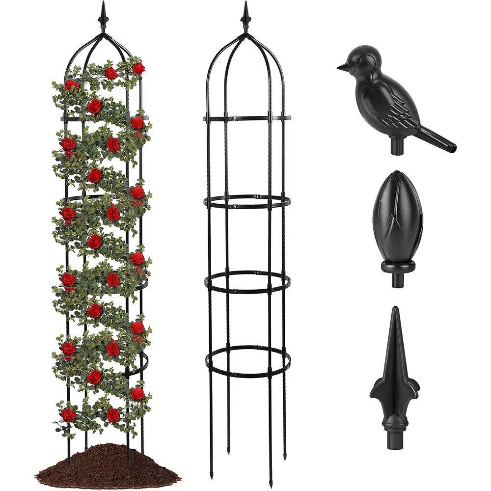 6 Feet Garden Trellis For Climbing Plants,1 Pack Garden Obelisk ... | Wayfair North America