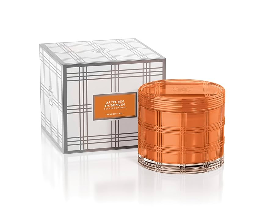 HomeWorx by SLATKIN + CO. 18oz Luxe Candle - Autumn Pumpkin with Gift Box | Amazon (US)