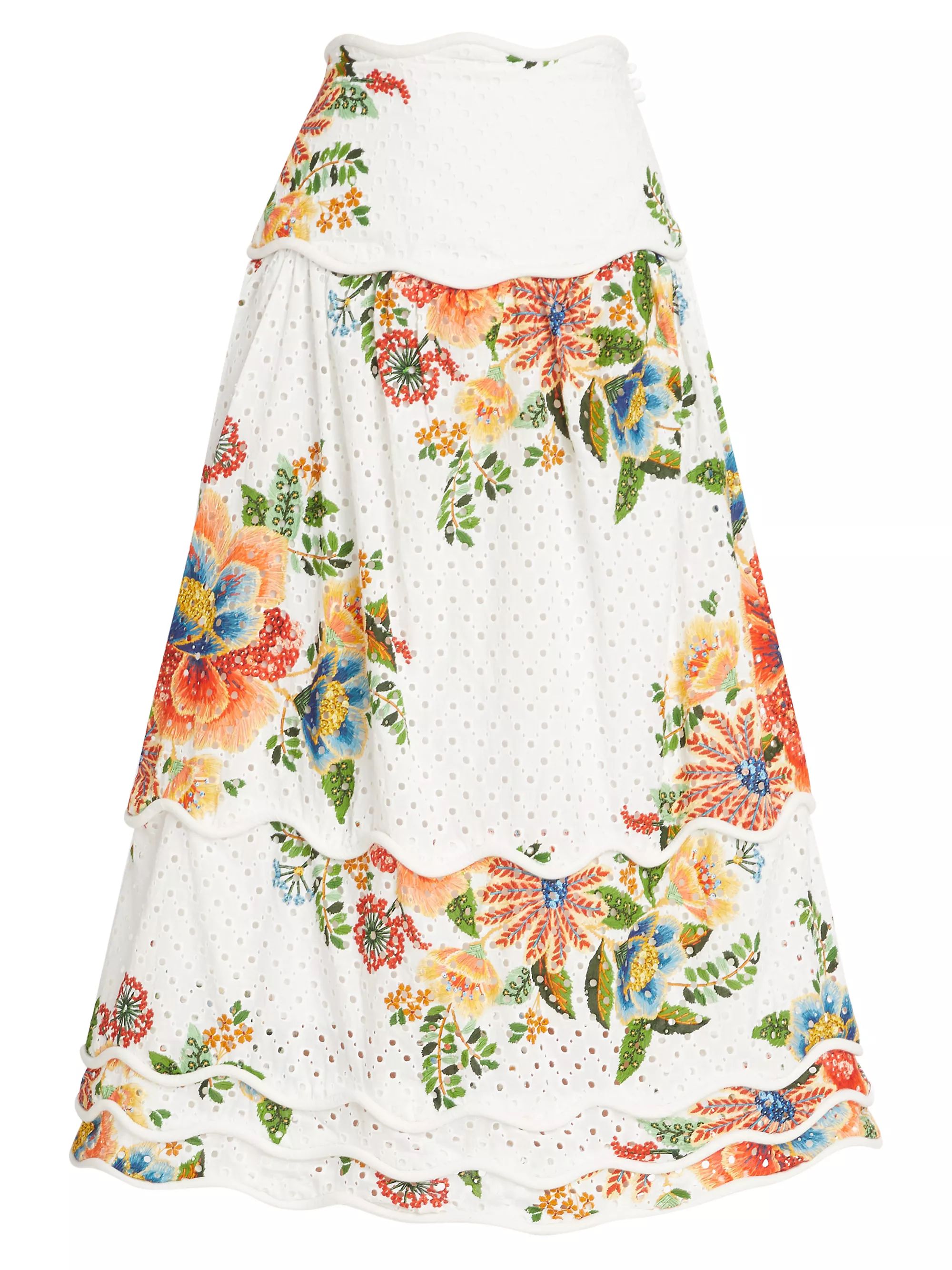 Delicate Garden Cotton Skirt | Saks Fifth Avenue