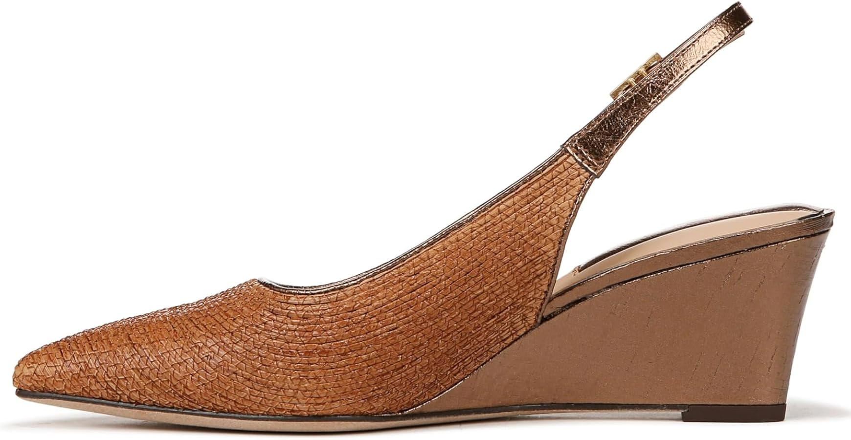 Franco Sarto Women's Tessa Pointed Toe Slingback Wedge Pump | Amazon (US)