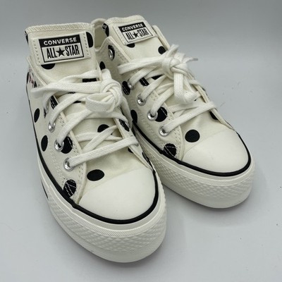 Women Converse Chuck Taylor All Star Lift Platform Low Polka Dots, Size 8 US | eBay US