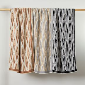 Made*Here New York Deco Skyscraper Cotton Throw | West Elm (US)