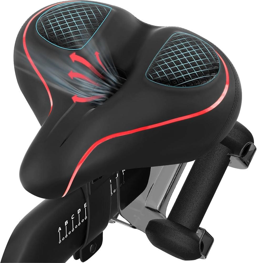 Oversized Bike Seat Compatible with Peloton Bike/Bike+, Extra Wide Comfort Bike Seat for Women & ... | Amazon (US)