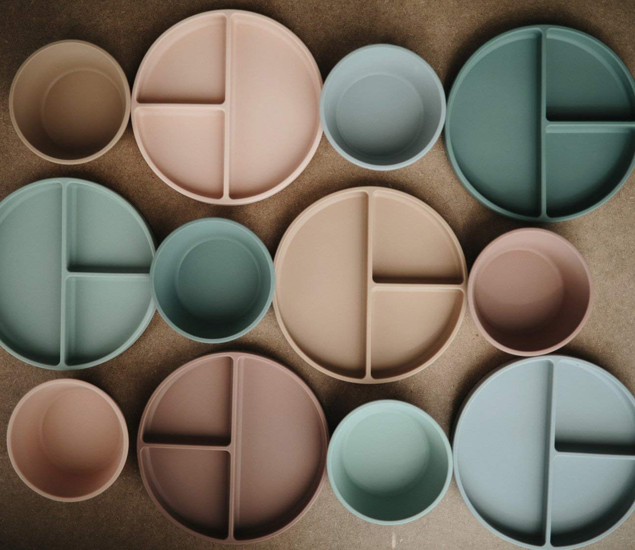 mushie Silicone Suction Plate | BPA-Free Non-Slip Design (Cambridge Blue) | Amazon (US)