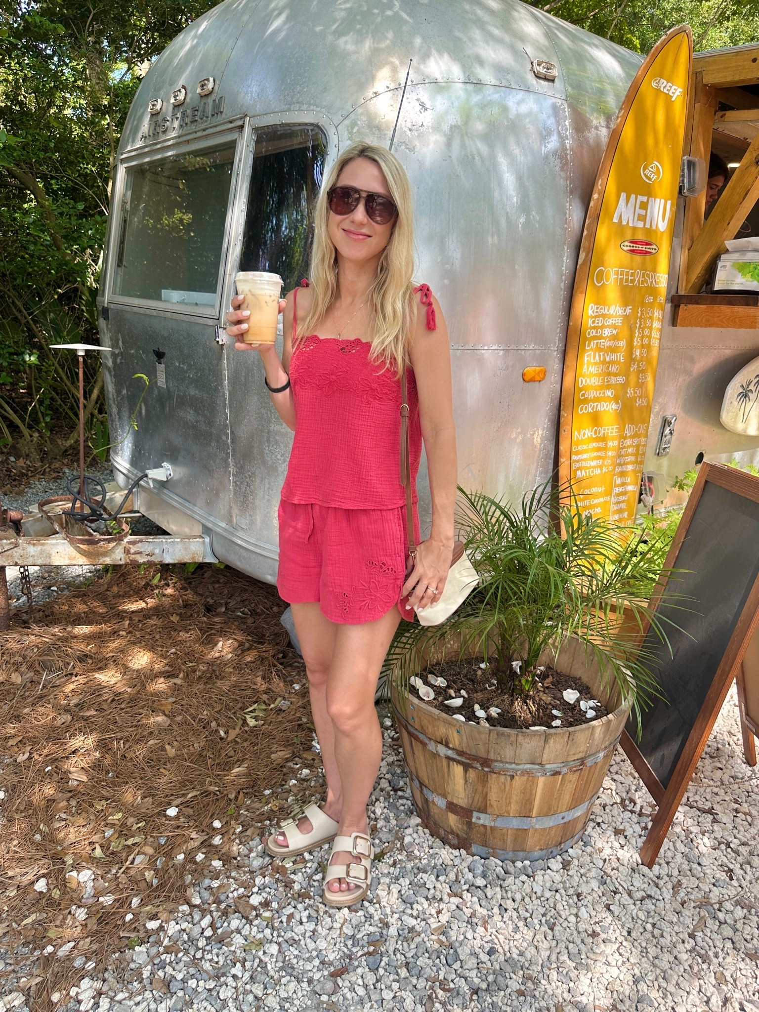 These shorts are so easy to pull on! They also come in a green color. Sizing wise,
they run a little big. I also wore as a cover up over bikini. The details on them look $$! #summershorts

#LTKootd #LTKTravel #LTKdayinmylife