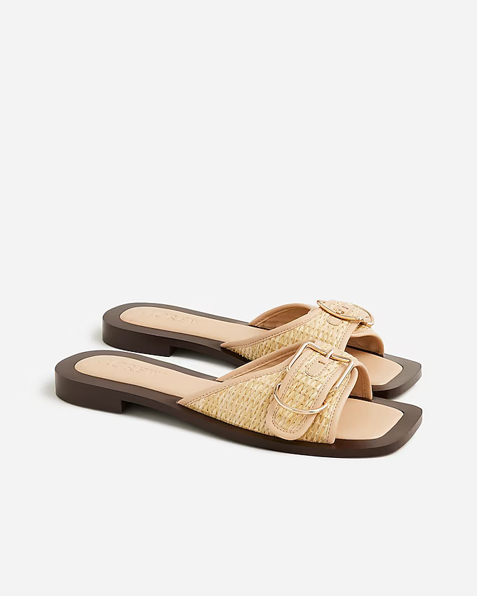 Callie sandals in faux raffia | J. Crew US