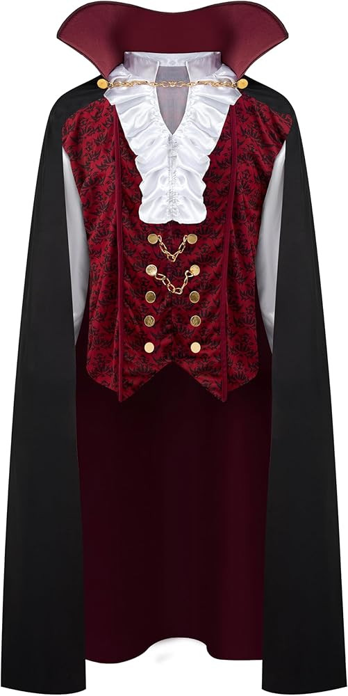 Spooktacular Creations Halloween Men Vampire Costume,Halloween Men's Vampire Cape, Dracula Costum... | Amazon (US)