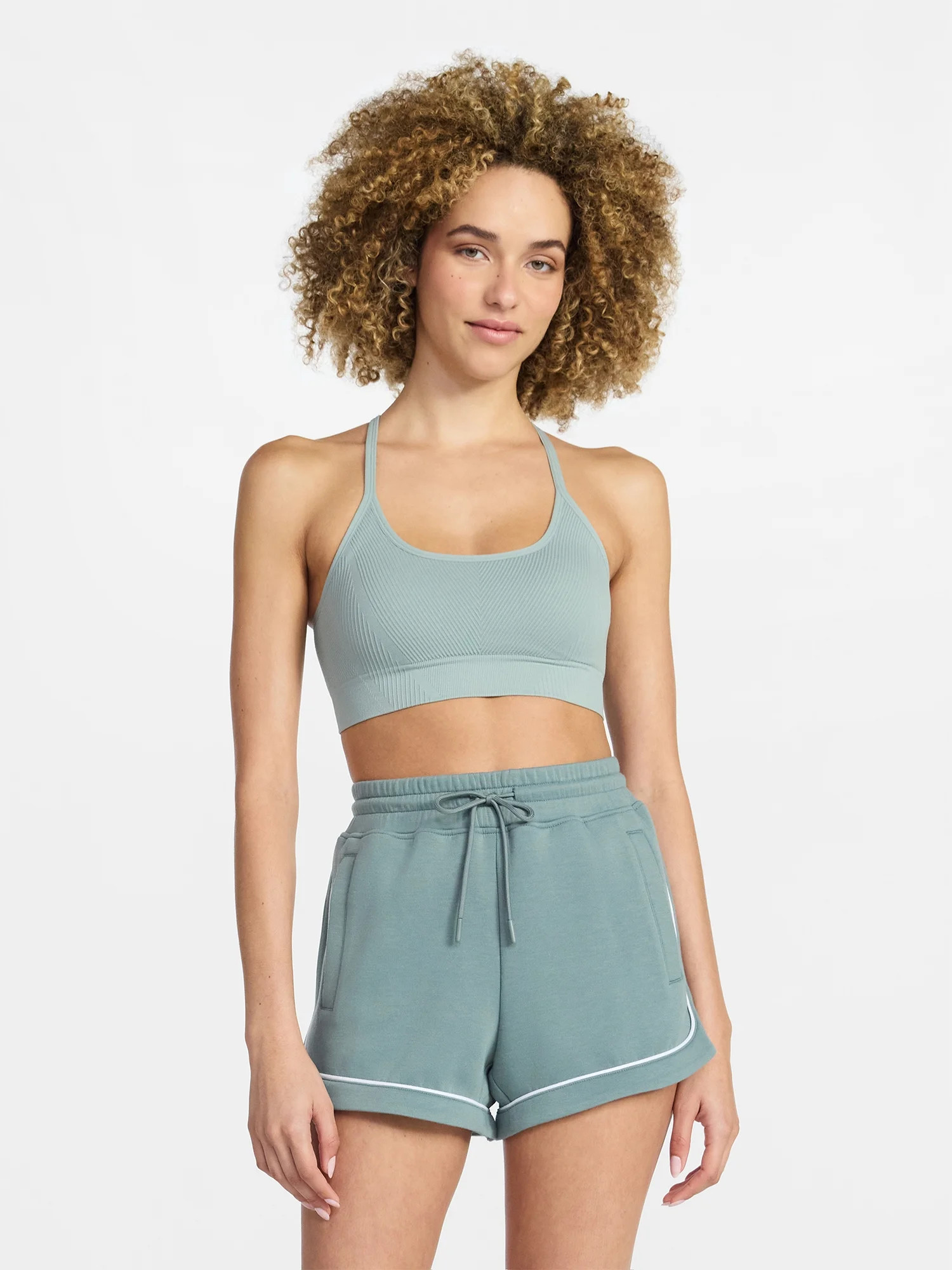 Avia Women's Low Support Seamless Textured Cami Sports Bra, Sizes XS-XXXL | Walmart (US)