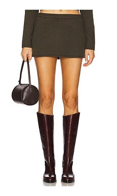 WeWoreWhat Mini Sweater Skirt in Dark Grey from Revolve.com | Revolve Clothing (Global)