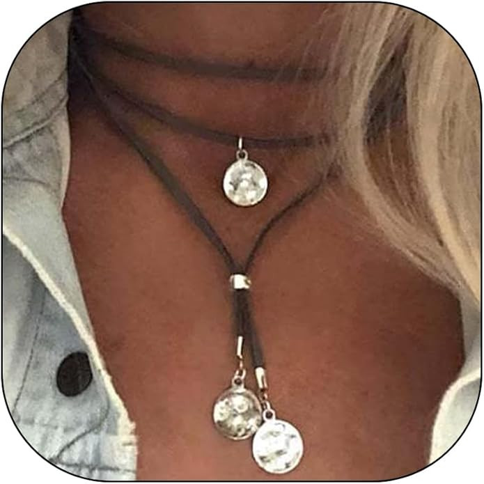 Boho Necklaces for Women Country Concert Outfits Nashville Western Outfit for Women Choker Neckla... | Amazon (US)