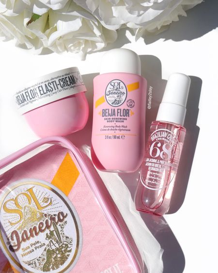 Summer must have 🌸 @soldejaneiro Beija Flor Jet Set 💗🎀🤌🏻 Perfect to try out, gym essentials and for traveling! 

Set comes with: 
🎀 50ml Beija-Flor Elasti Cream with collagen and squalane
💖 90ml Beija Flor Renewing Body Wash
🌸 30ml Brazilian Crush Cheirosa ‘68 Perfume Mist 

💝 FRAGRANCE FAMILY: fruity floral
Top: Pink Dragonfruit, Lychee Essence 
Mid: Brazilian Jasmine, Ocean Air, Hibiscus 
Dry: Sheer Vanilla, Sun Musk

🌿 Cruelty free & vegan

🛍️ Shop at @sephora @sephoracanada @soldejaneiro 

Happy Pink Wednesday! Who else is obsessed with pink cute girly things! 🎀

Sol De Janeiro, Beija Flor, body wash, Cheirosa ‘68 Perfume Mist, beija flor body wash, beija flor body cream, pink aesthetics, girly things, pink cute packaging, sephora haul, skincare, girly girl

#soldejaneiro #beijaflor #cutepackaging #pinkaesthetics #girlythings #girlygirl #sephorahaul #gymessentials #travelmusthave #jetset #skincarecommunity #skincarejunkie 

#LTKbeauty #LTKfindsunder50