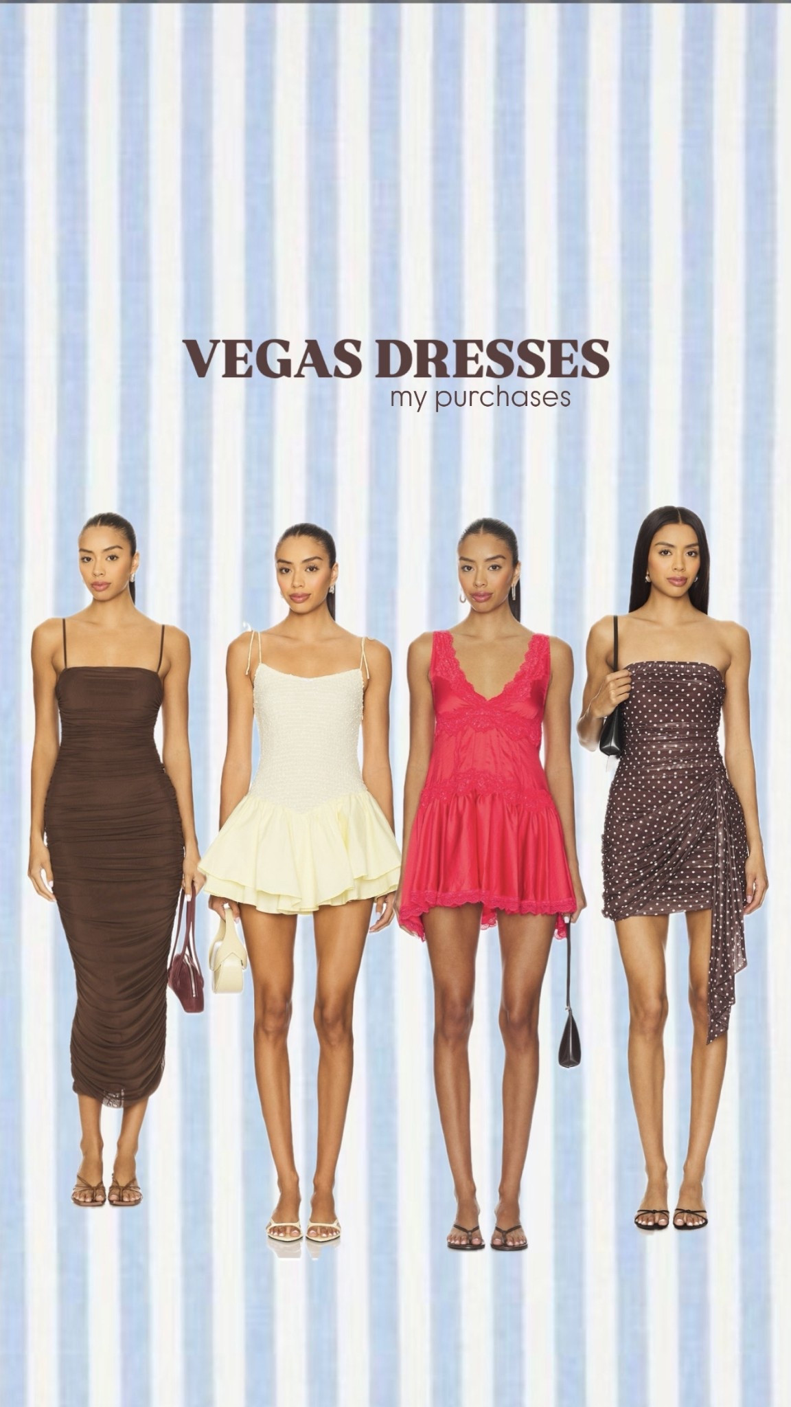 Revolve dresses I got for my trip to Vegas! 🫶🏼