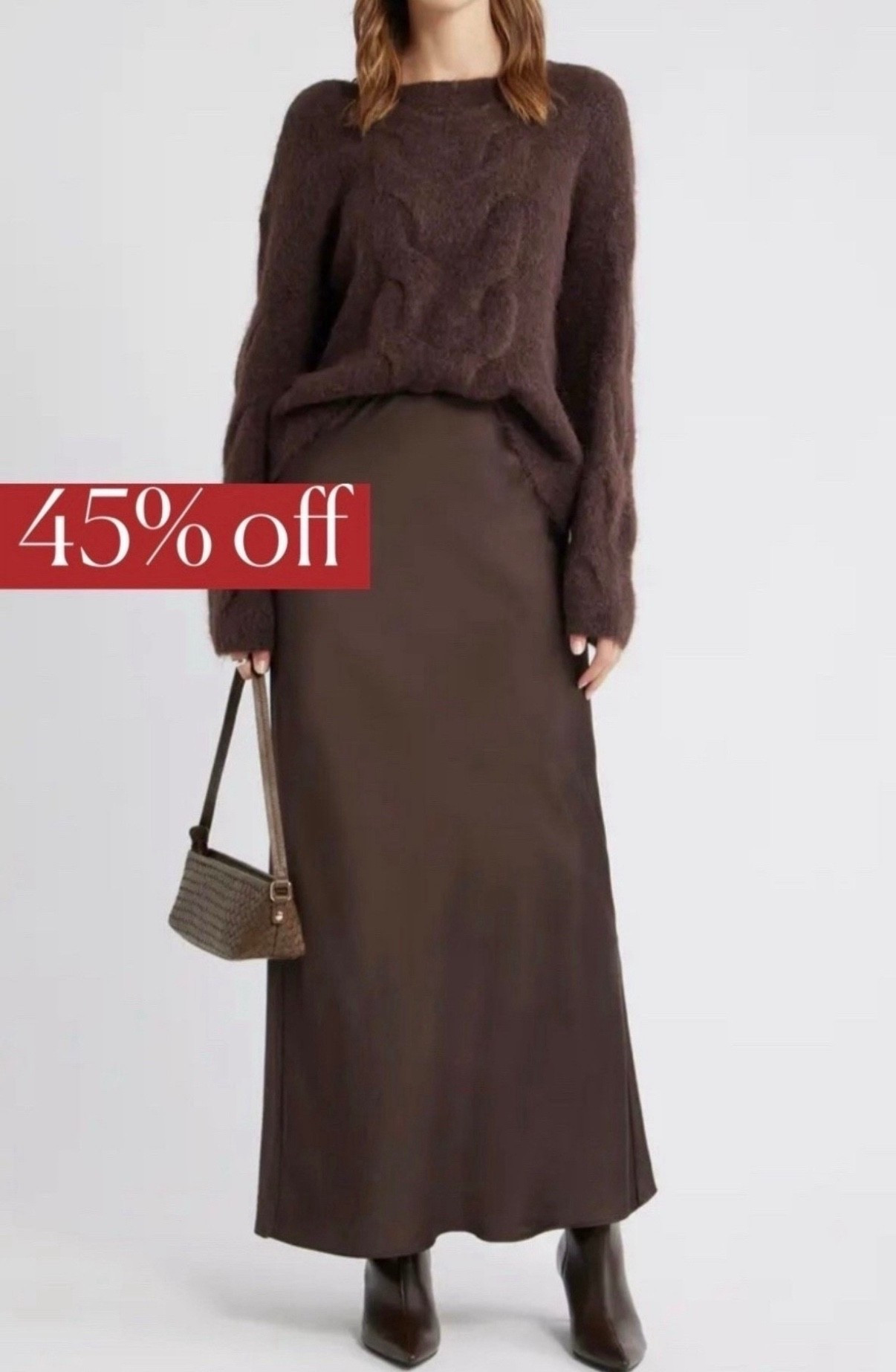 Brown sweater Sale
Satin skirt
Silk skirt 

#LTKStyleTip #LTKSeasonal

#LTKFindsUnder50
