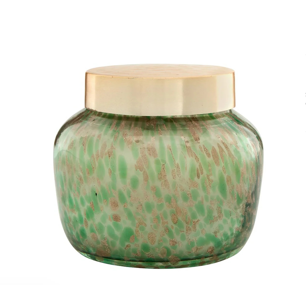Green and Gold Speckled Candle | Volcano | MJHome