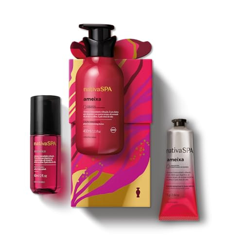 Nativa SPA by O Boticário Plum Moisturizing Gift Set, Body Lotion, Body Splash & Hand Lotion (3pc Kit) | Amazon (US)