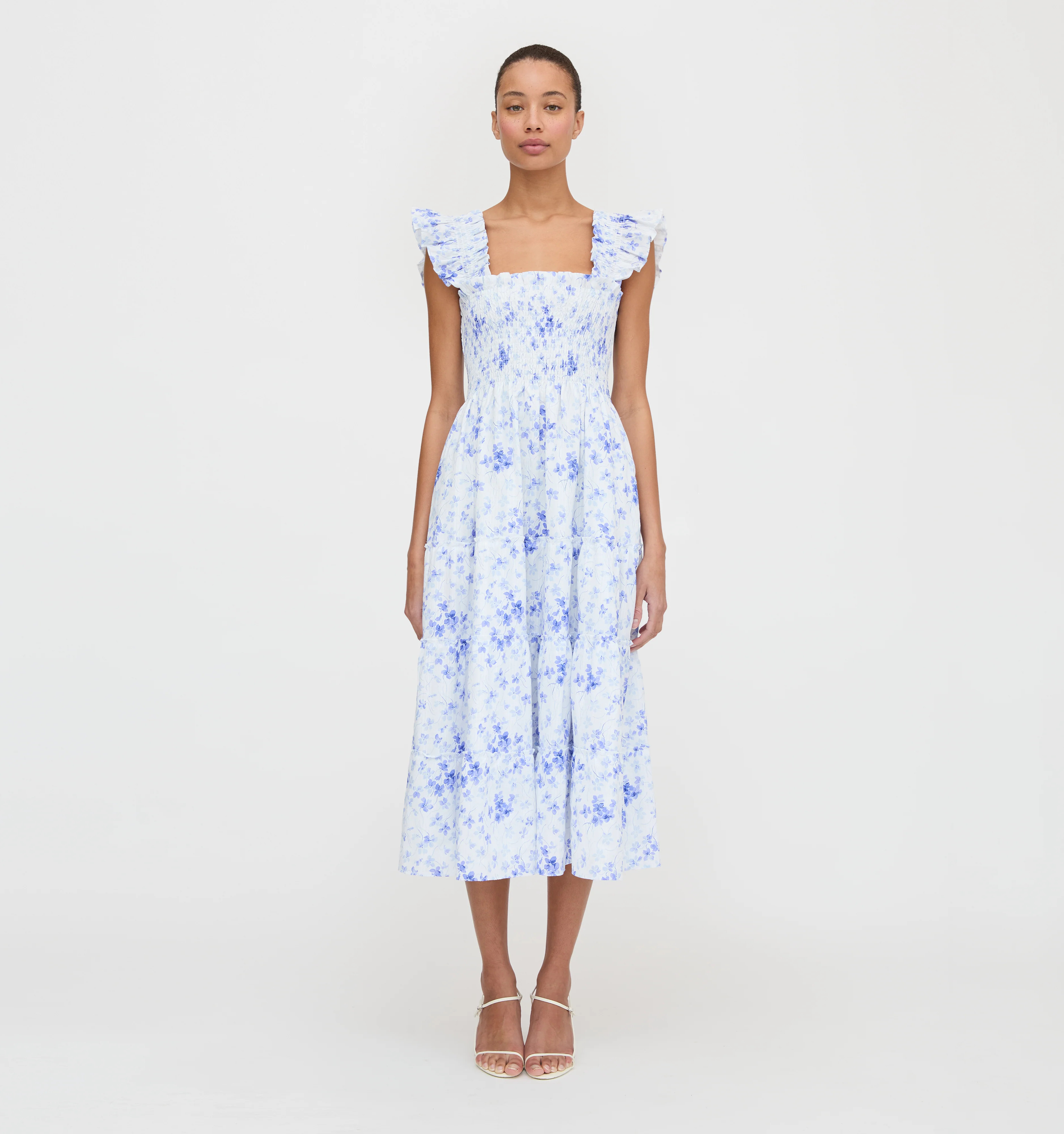 The Ellie Nap Dress - Blue Sweet Peas | Hill House Home US