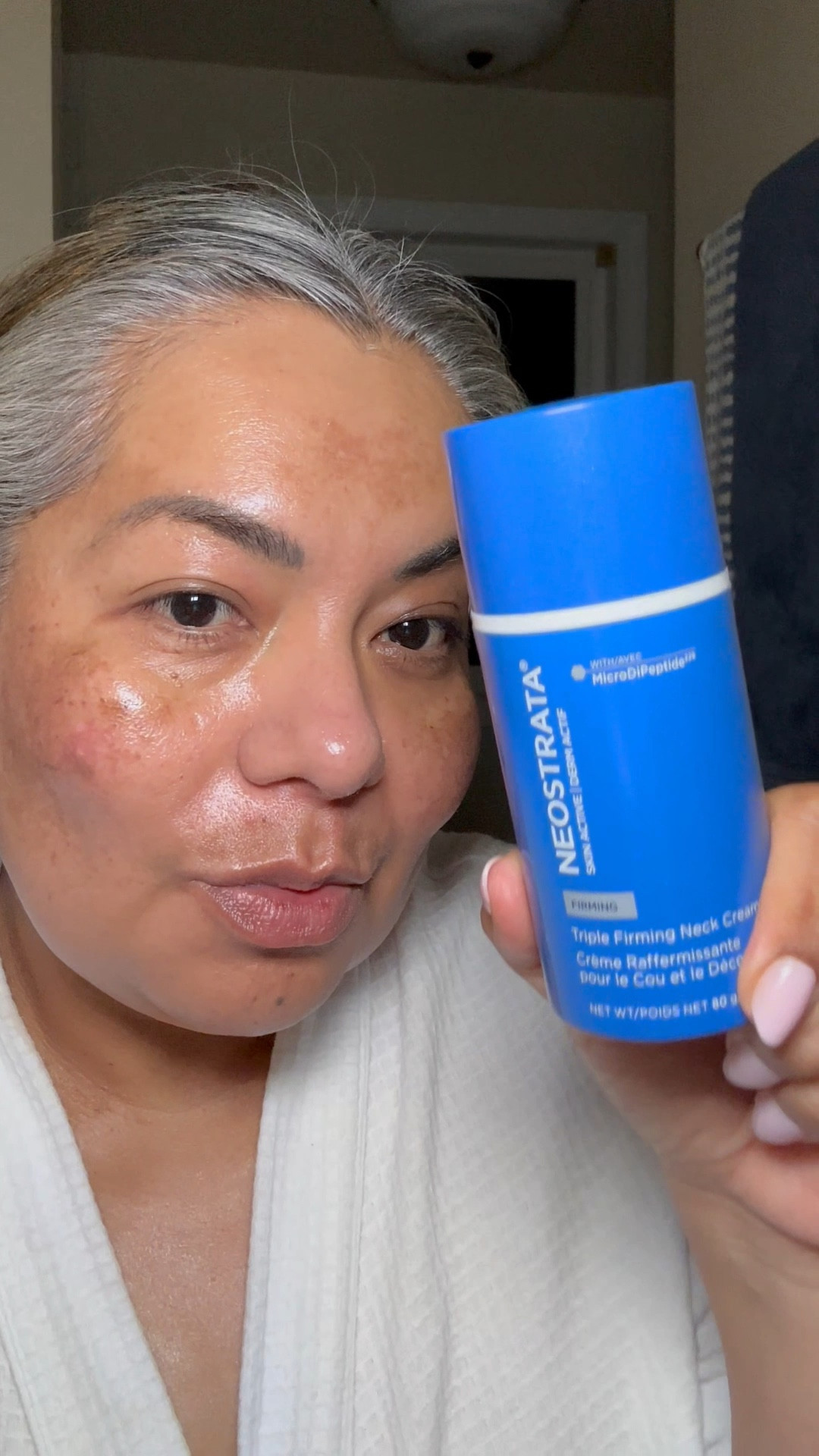 Neostrata Triple Firming Neck Cream with MicroDiPeptide229

Crepes? Only on the brunch menu—not on my neck. 🍴
I’ve been using the Neostrata Triple Firming Neck Cream and it’s doing exactly what I needed.

💥 MicroDiPeptide229 = super tiny peptides (2.5x smaller) that go deeper to firm & lift
✨ NeoGlucosamine = smooths out texture + helps with tone
🍏 Apple stem cells = aging? Delayed.

#NeckCare #Over40Skincare #LTKbeauty #Neostrata #PeptidesWork #FirmNotFrozen #GlowUpContinues 

#LTKOver40 #LTKBeauty
