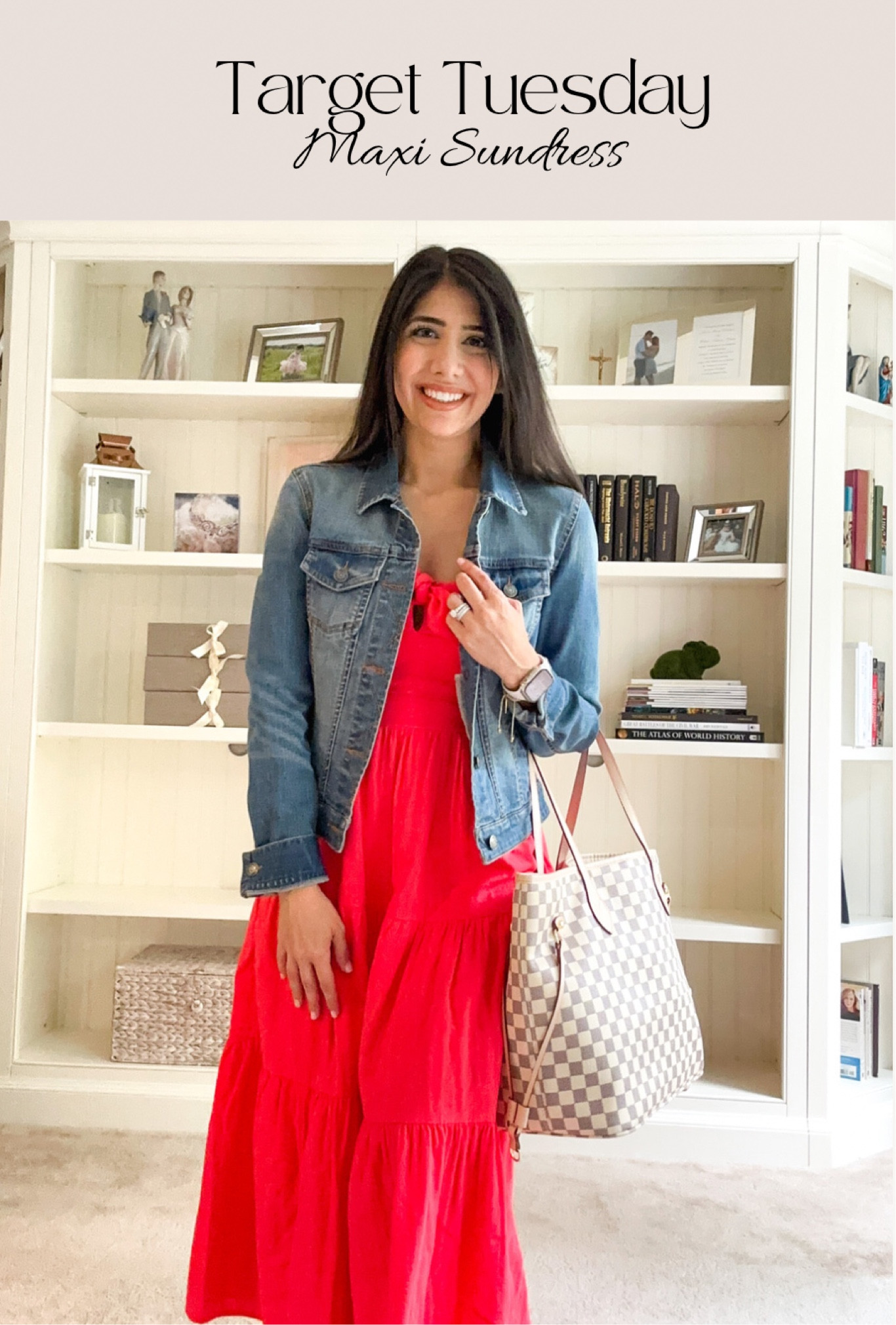 I’ve received SO many compliments on this dress! It’s adorable for summer and affordable. Comes in white too. 

P.S. my purse is from Walmart 😍