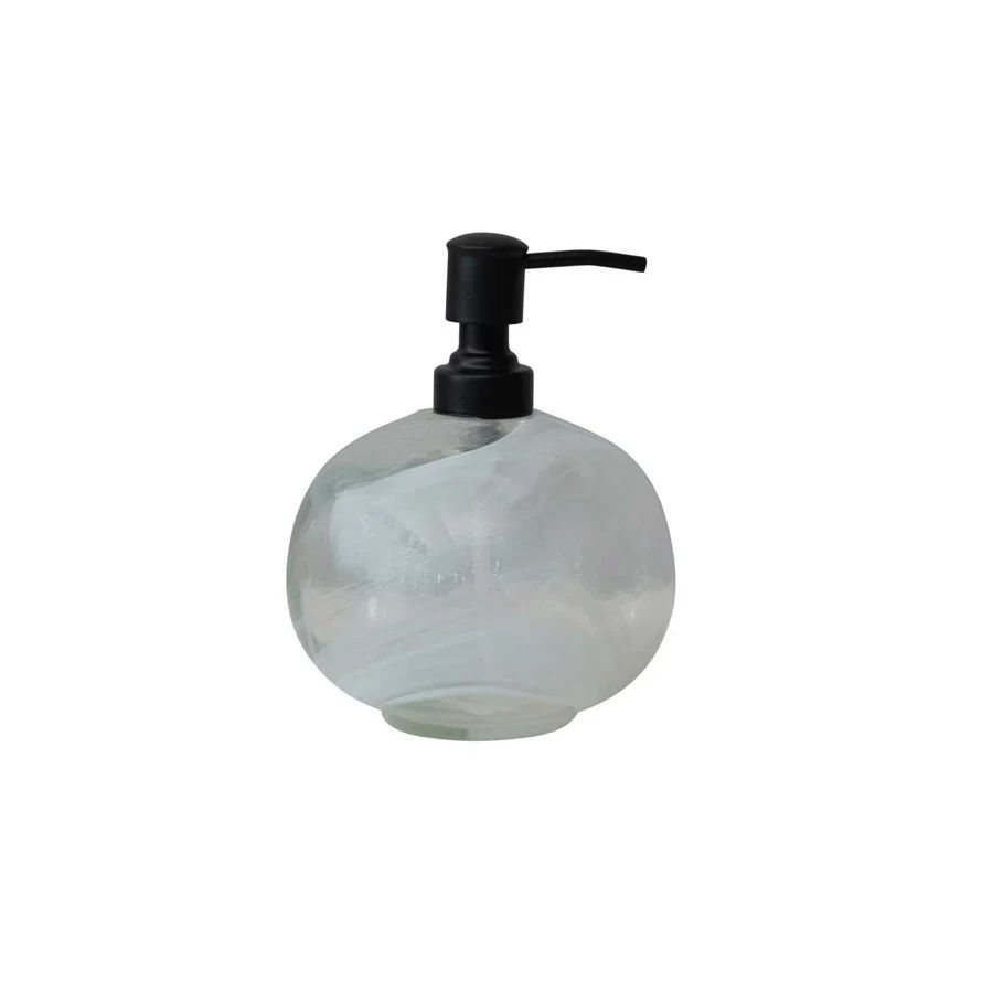 Marbled Glass Soap Dispenser | Ada + East