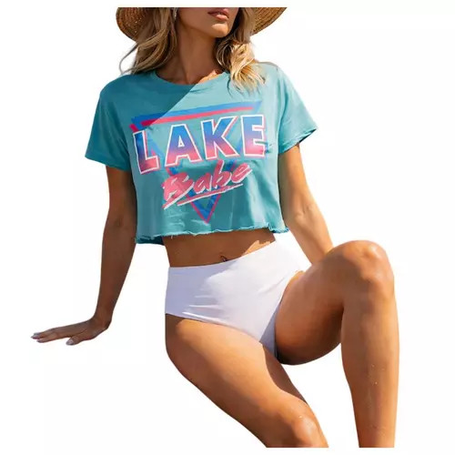 Women's Country Deep Lake Babe Crop Top | Scheels Sports