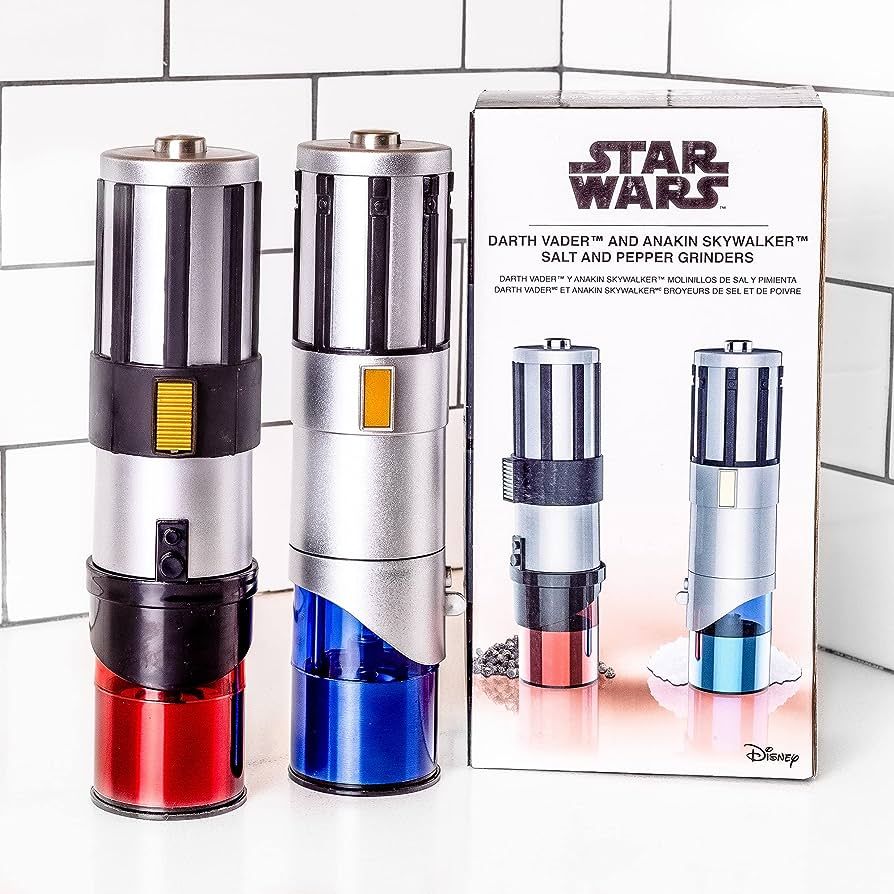 Star Wars Lightsaber Electric Salt and Pepper Mill Grinder (Pack of 2) | Amazon (US)