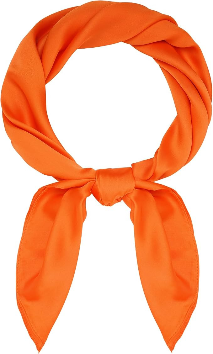 Satin Scarf Square Scarf Neck Hair Scarf Handkerchief Bandanas for Women Men Girls Boys Costume A... | Amazon (US)