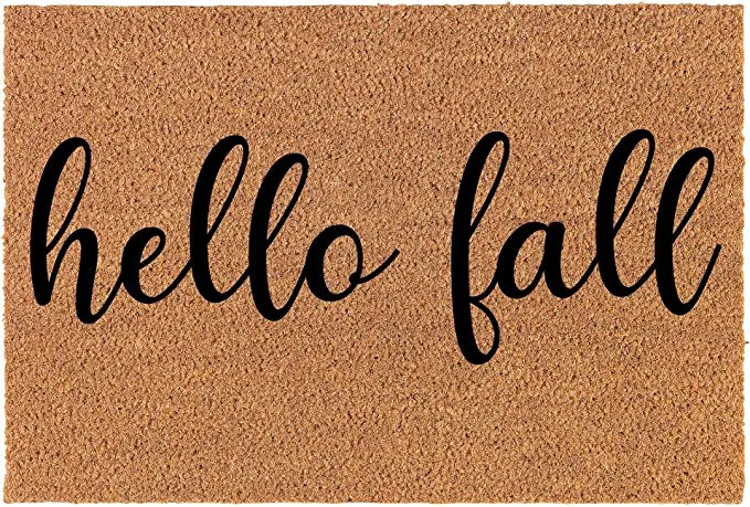 Doormat Natural Coco Coir Door Mat Hello Fall (24" x 16") | Amazon (US)