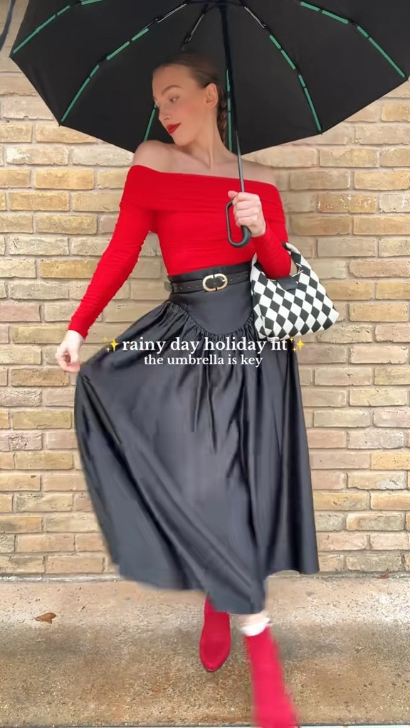 Rainy day holiday party outfit inspo 💋

5’7” - 26.5” waist wearing:
Red off shoulder dress - S
Skirt - S



#holidayoutfits #holidaypartyoutfit #christmasoutfit #christmasoutfits #christmaspartyoutfit 

Holiday outfit
Holiday outfits
Holiday outfit inspo
Holiday outfit ideas
Christmas outfits
Christmas party outfit ideas

#LTKHoliday #LTKSeasonal #LTKParties