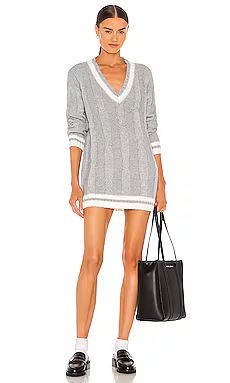 superdown Shawnie Varsity Sweater Dress in Grey from Revolve.com | Revolve Clothing (Global)
