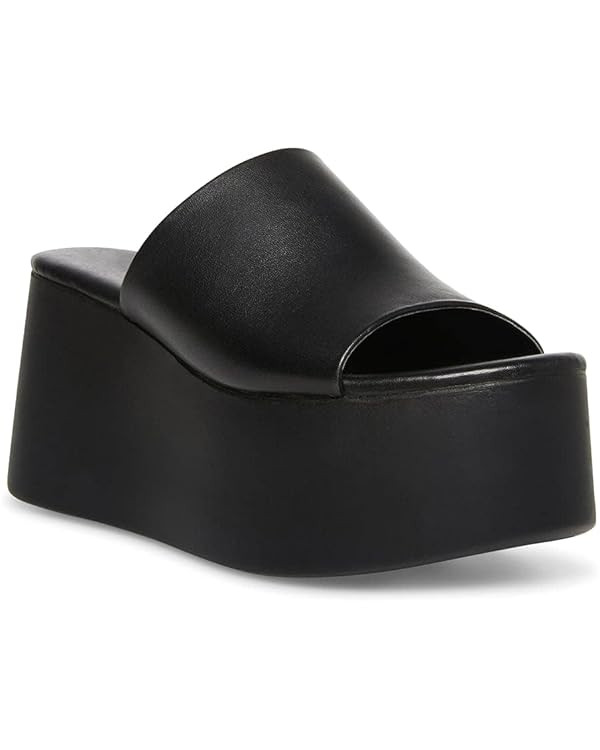 Minshluu Womens Platform Wedge SIides Sandals Open Toe Slip on Lightweight Wedges Sandal | Amazon (US)