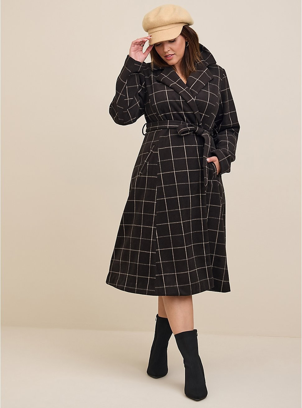 Wool Tie Waist Coat | Torrid (US & Canada)