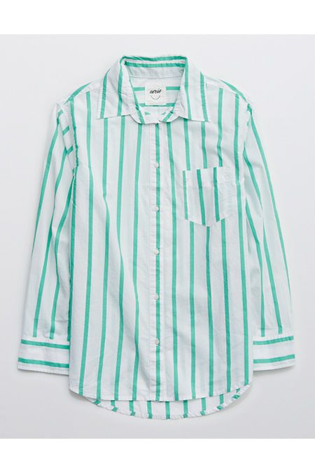 Aerie Long Sleeve Dad Shirt | American Eagle Outfitters (US & CA)