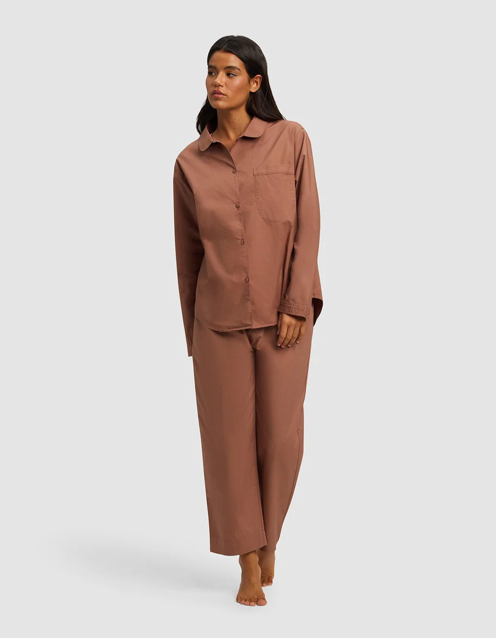 Women's Sutton Long Sleeve Cropped Pajama Set | Cozy Earth