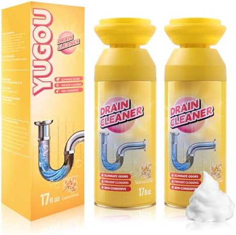 Yugou Drain Cleaner, Foaming drain cleaner, Sink Drain Cleaner and deodorizer for Kitchen Sinks, ... | Amazon (US)
