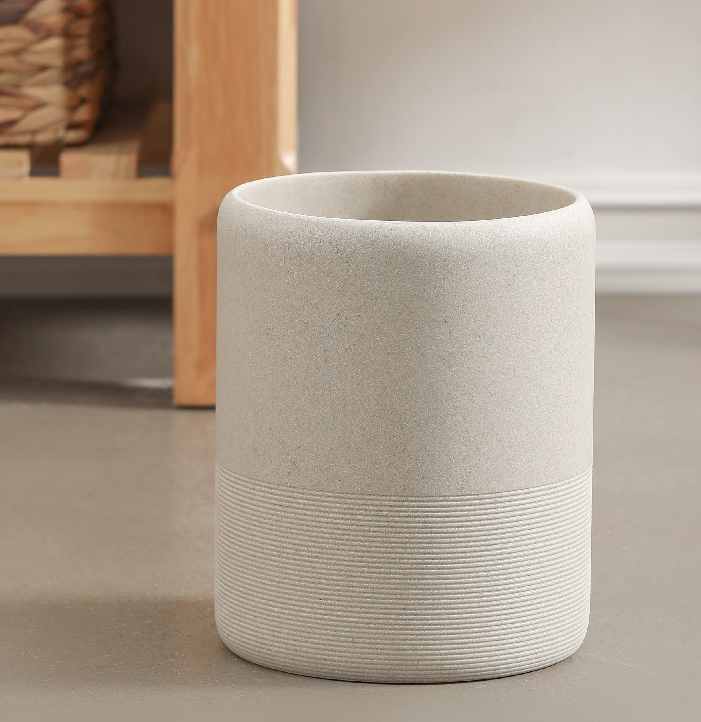 Hight Quality Polyresin Wastebasket, Garbage Receptacle Bin for Bathrooms, Powder Rooms, Kitchens... | Amazon (US)