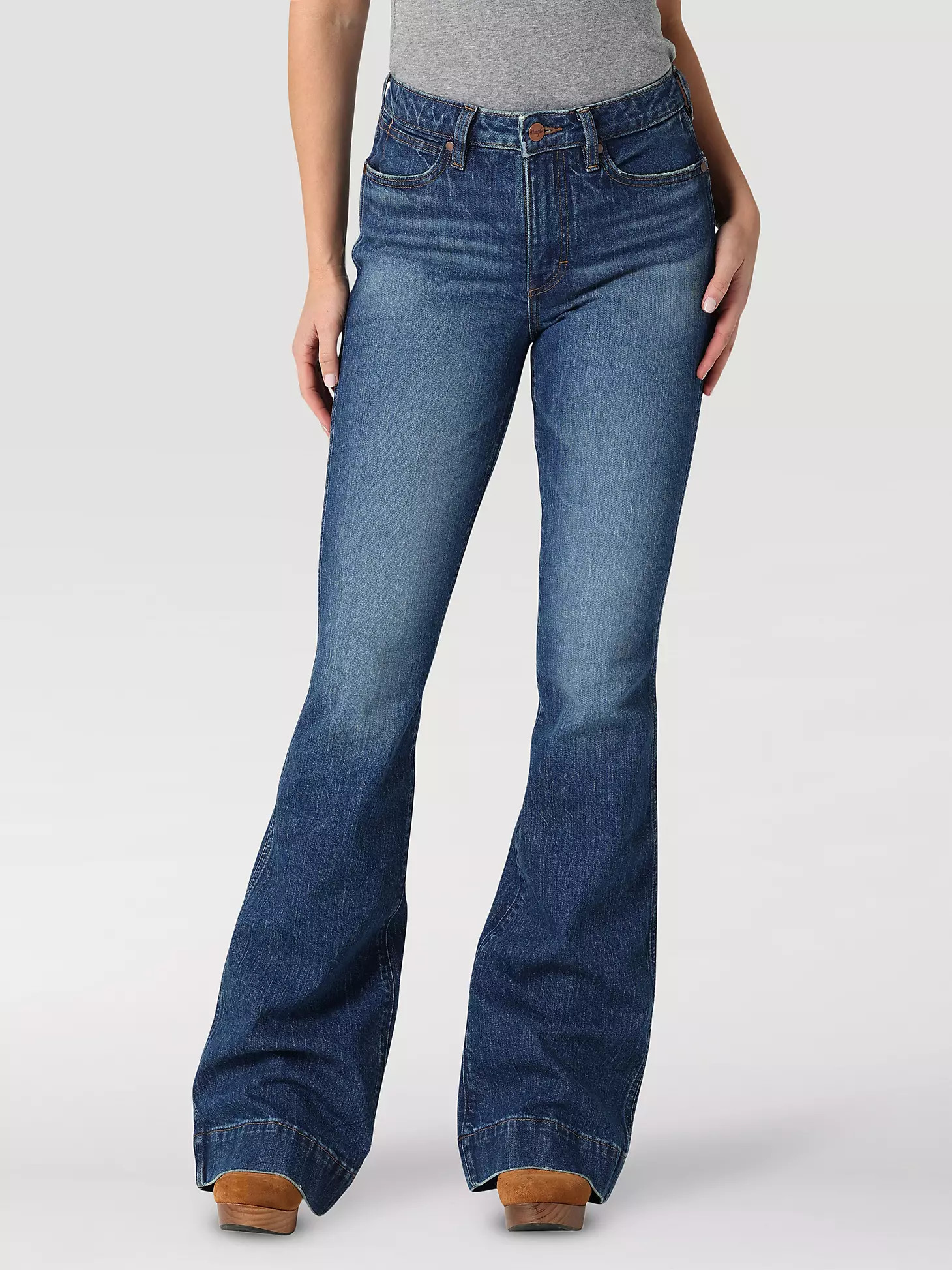 The Wrangler Retro® Premium Jean: Women's High Rise Trouser in Elizabeth | Wrangler