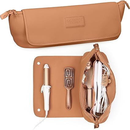 BAREFOOT CARIBOU Hair Tools Travel Bag and Heat Resistant Mat (15.5") for Flat Irons, Straightene... | Amazon (US)