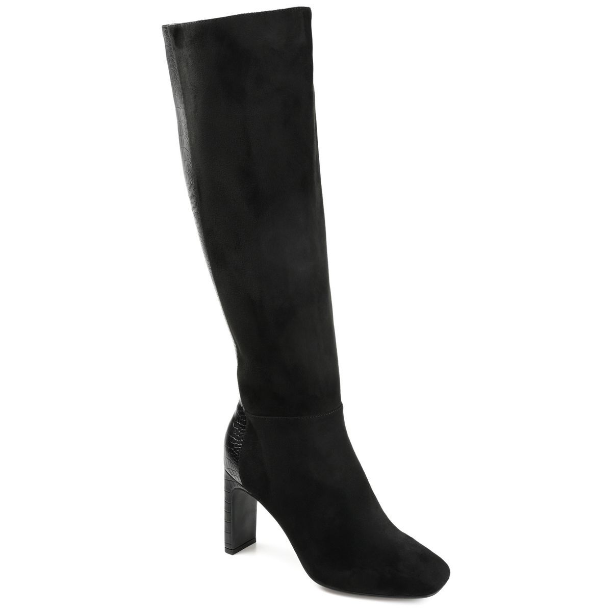 Journee Collection Womens Elisabeth Tru Comfort Foam Wide Calf Block Heel Knee High Boots | Target