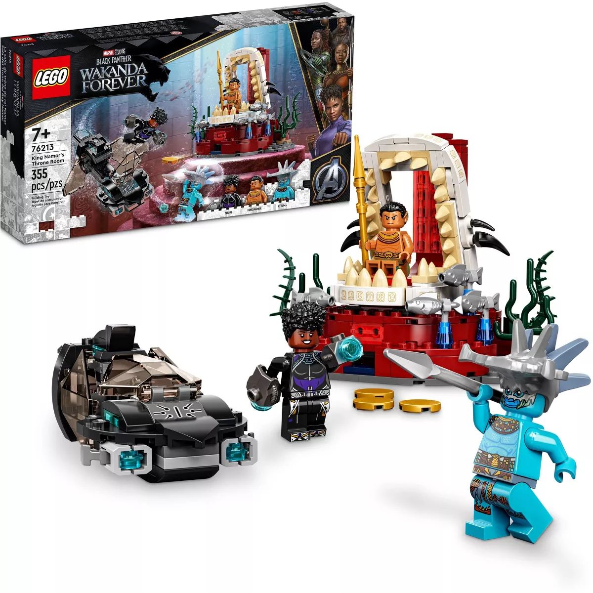 LEGO Marvel Black Panther: Wakanda Forever King Namor Throne Room 76213 Building Toy Set | Target