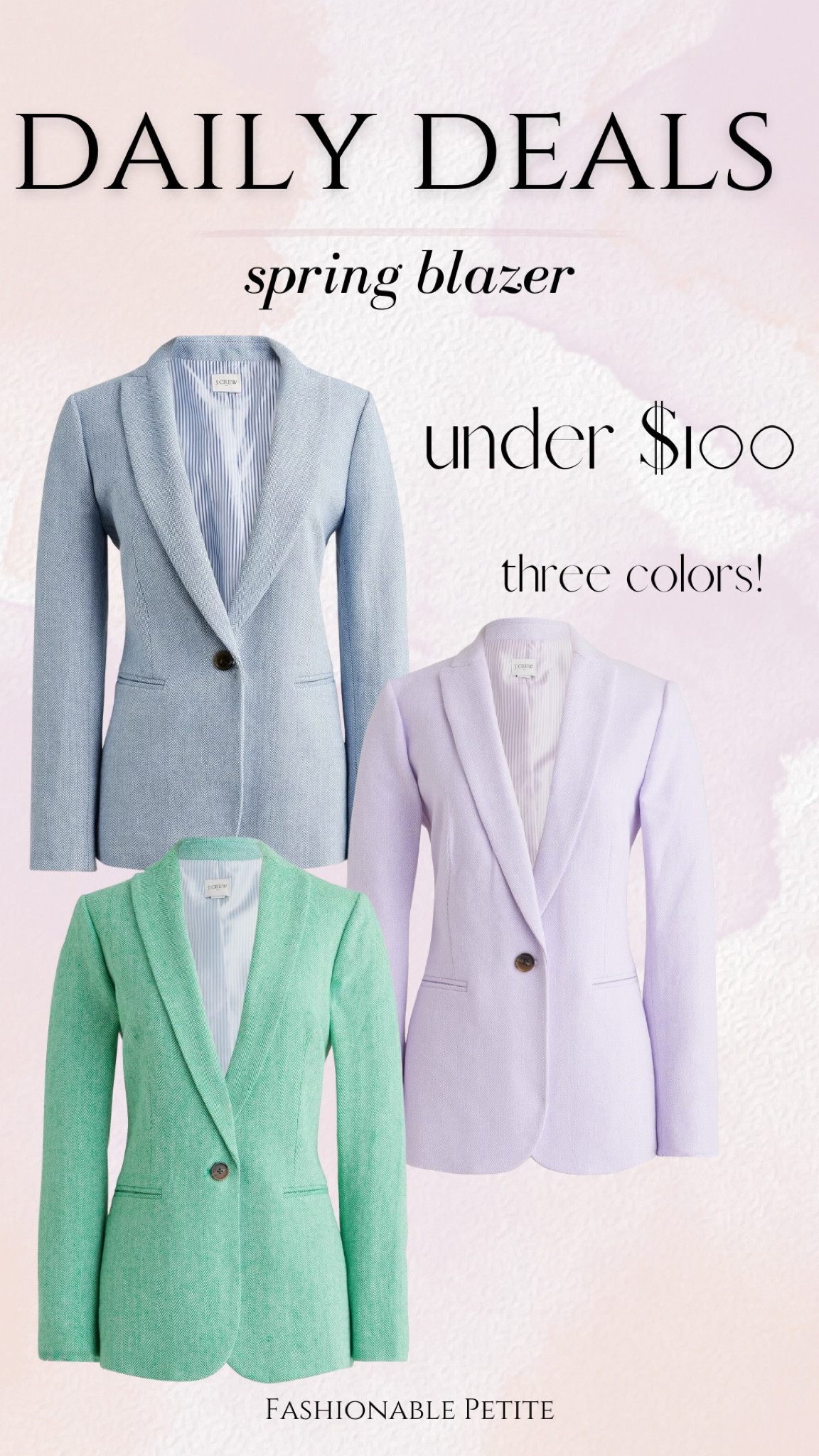 Three colors in this spring blazer! 

Spring blazer, workwear, work outfit, spring outfit 

#LTKPetite #LTKWorkwear #LTKSaleAlert