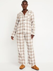 Flannel Pajama Set for Women | Old Navy (US)