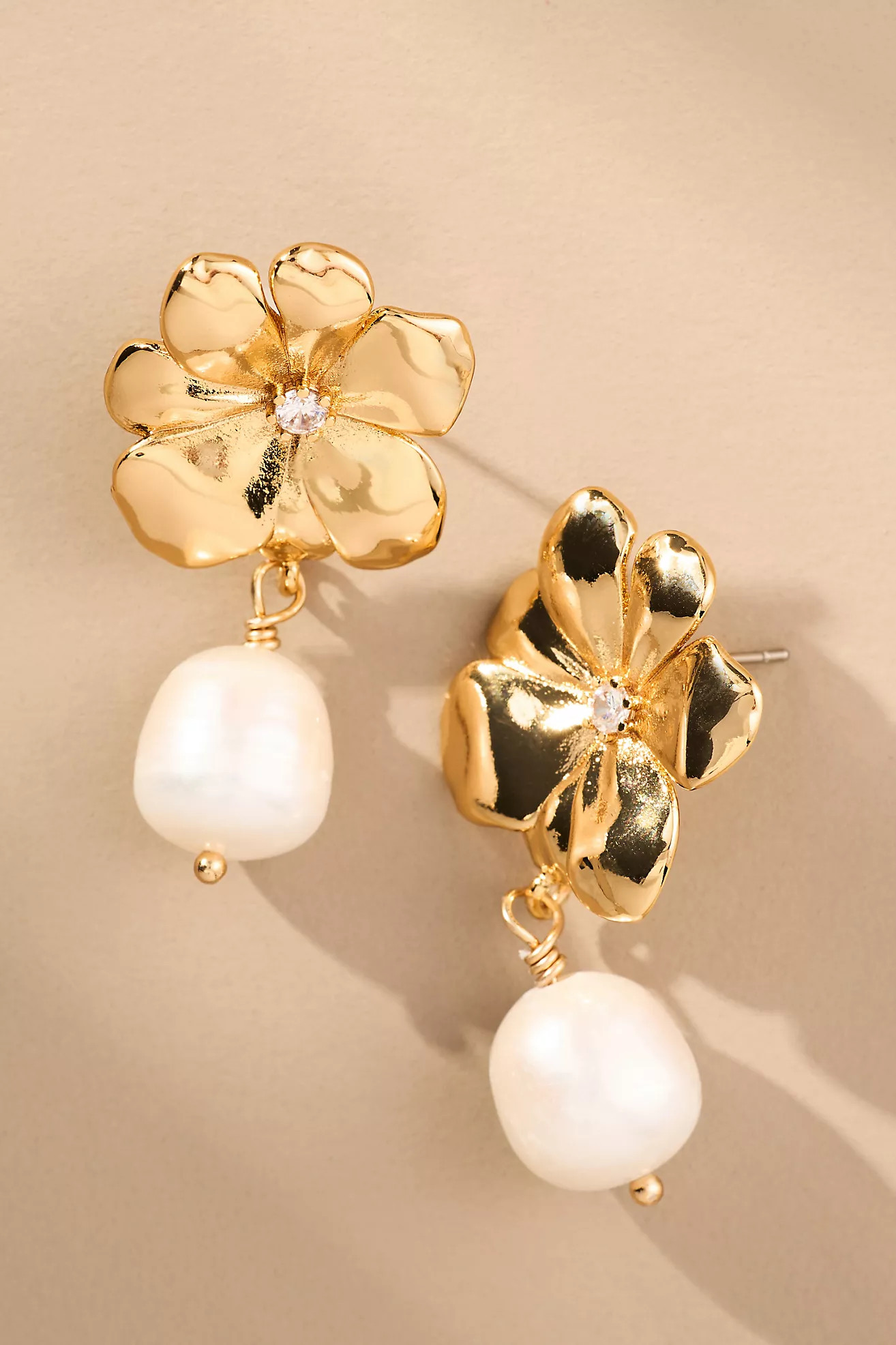 Frasier Sterling Geneva Flower Drop Earrings | Anthropologie (US)