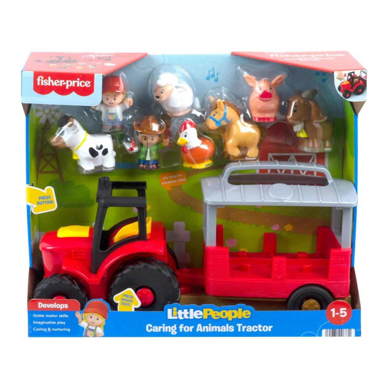 Little People Fisher Price Doll Playsets with Tractor, Plastic Assorted, 2.42 lb, 2 Count - Walma... | Walmart (US)