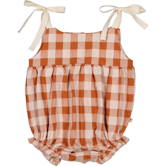 Narcisse Romper, Vichy Rouile | Maisonette