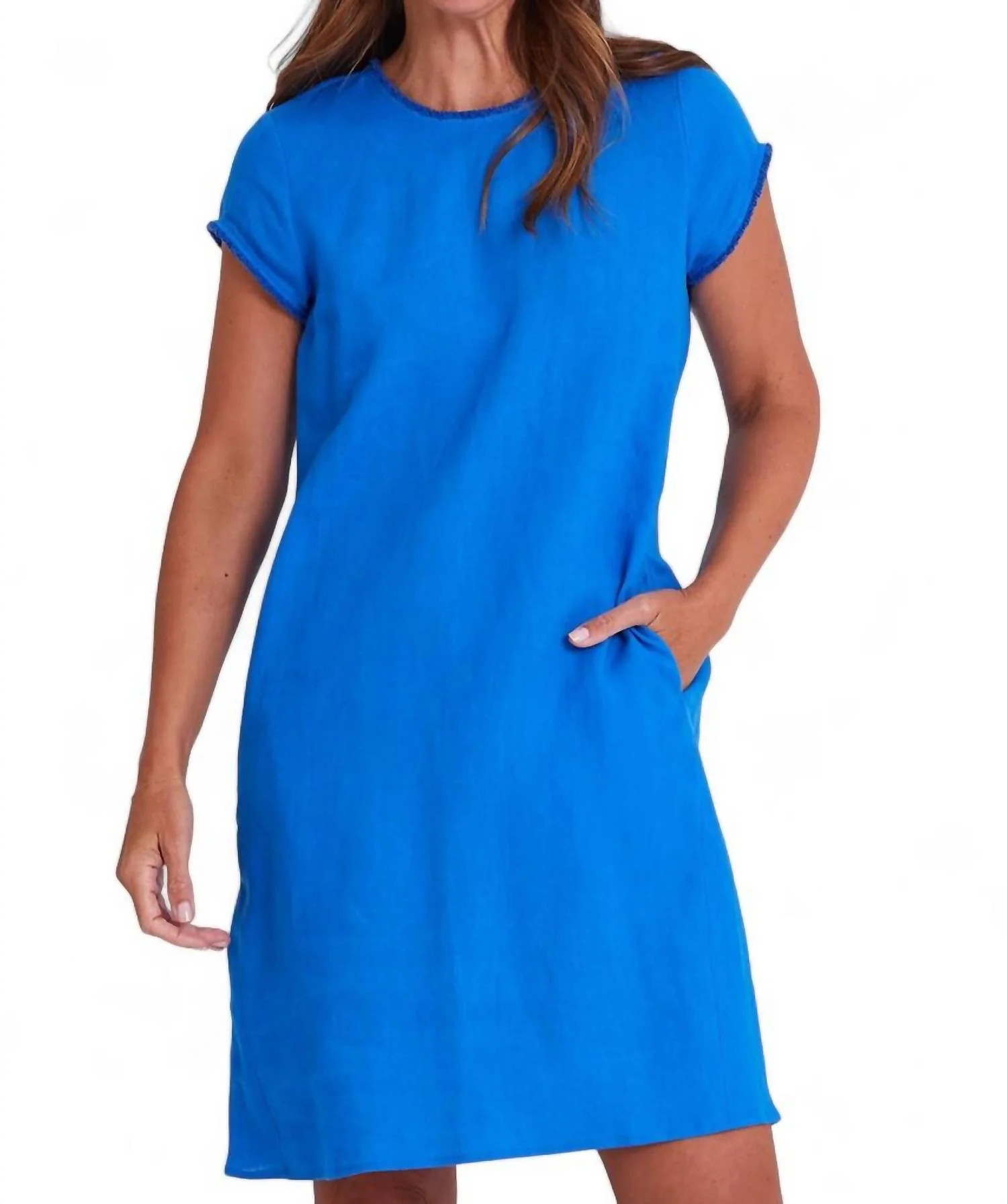 Fringe Festival Dress In Azure | Shop Simon