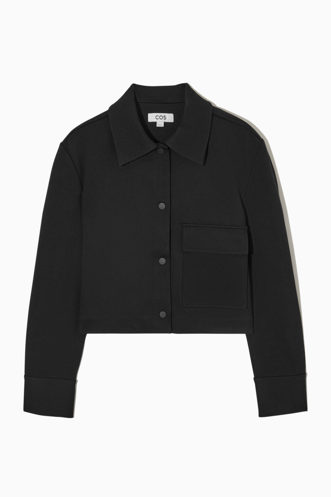 CROPPED TWILL JACKET - BLACK - COS | COS UK