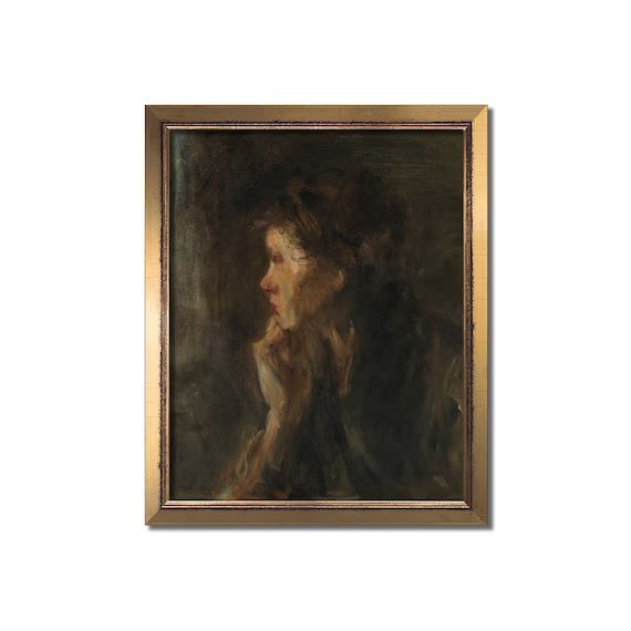Vintage portrait painting Antique art Woman print Moody | Etsy | Etsy (US)